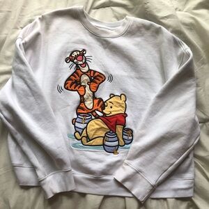 Winnie the Pooh and Tigger Semi-Cropped Sweatshirt for Women